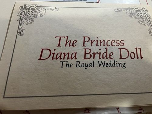 Princess diana bride doll - diana,