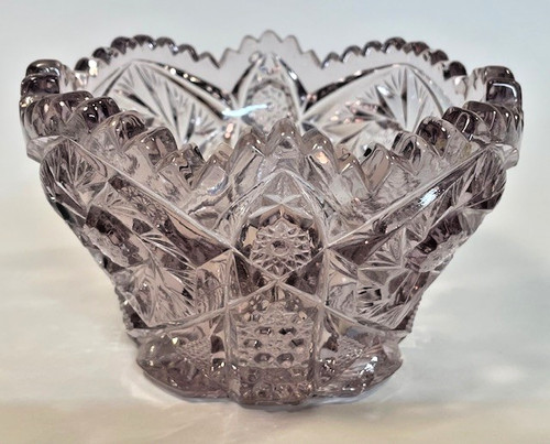 Crystal bowl pinwheel pattern - bowl,