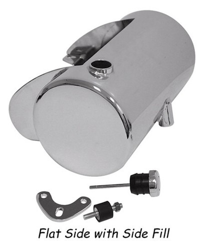 Chrome round oil tank - tank, for