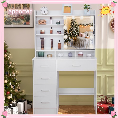 White vanity set lights - white, w/lights