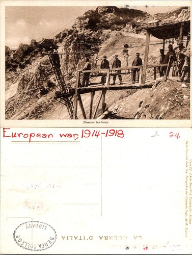 Wwi italy postcard - italy, stazione