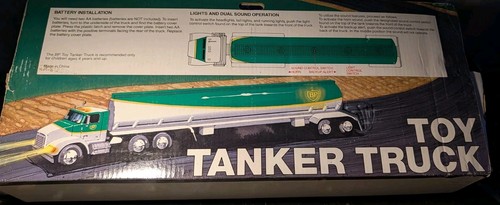 Vintage toy tanker truck - vintage, bp