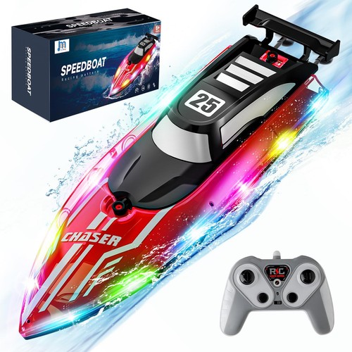 Boat with dazzling led - rc,