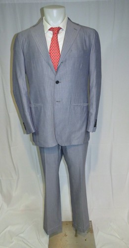 Kiton gray stripe cashmere - gray,