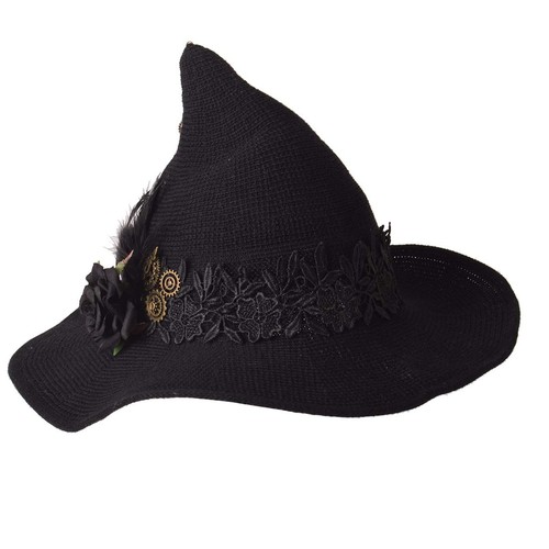 Women felt wool witch hat - women's,