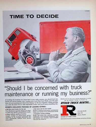 Original 1960 ryder truck - ryder,