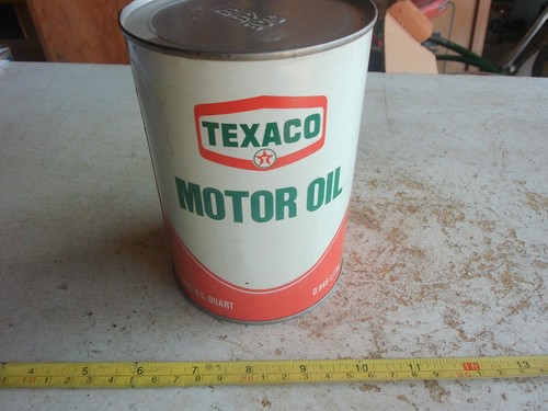 Vintage full metal quart oil - vintage,