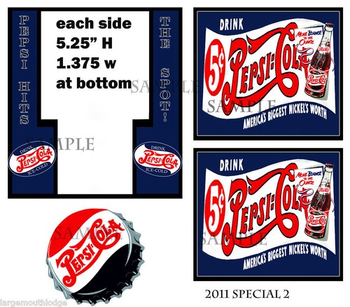 Pepsi decal set northwestern - decal,