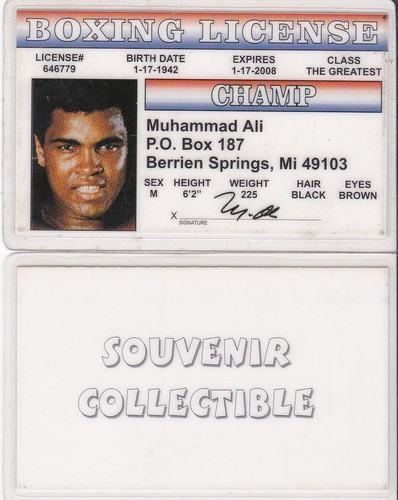 Boxing license berrien - boxing,