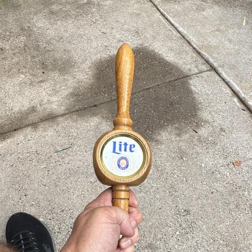 Miller lite wooden beer tap - miller,