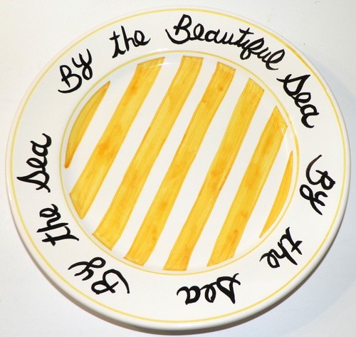 Hand painted plate - hand,