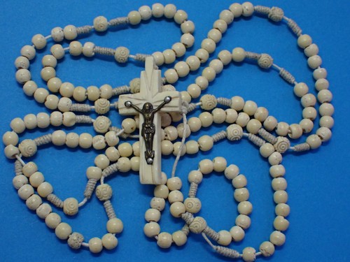 Antique french priest rosary - antique,