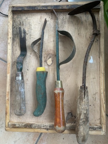 Vintage garden hand tools weed