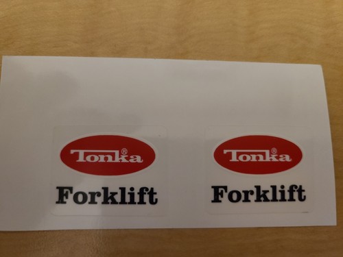 Tonka tiny forklift vinyl - tonka,