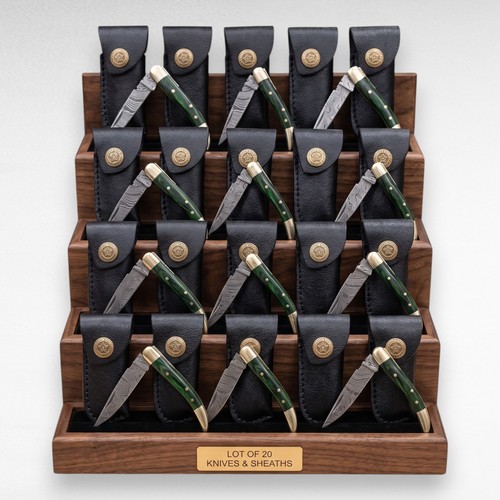 20pc damascus folding pocket - damascus,