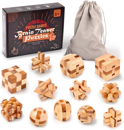 Volksrose 12pcs wooden brain - wooden,