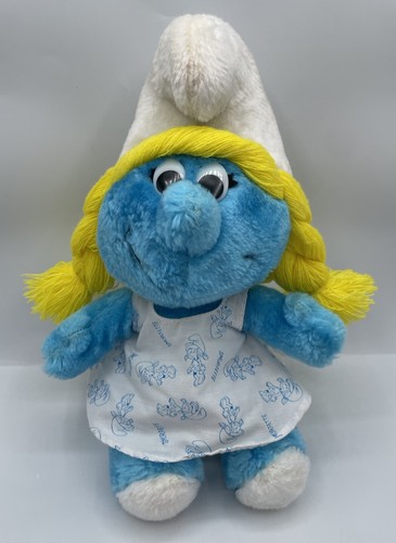Vintage smurfs plush smurfette - plush,