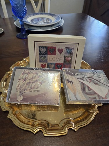 Vintage quilt greeting cards - vintage,