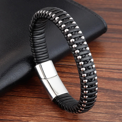 Braided rope leather - braided,