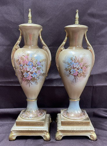 Pair vintage beckwith floral - pair,