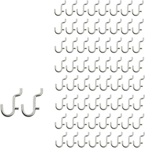 100pcs metal pegboard hook - metal,