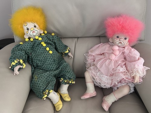 Set porcelian clown - of, 20"