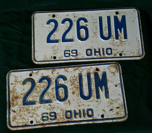 1969 ohio license - license, plate
