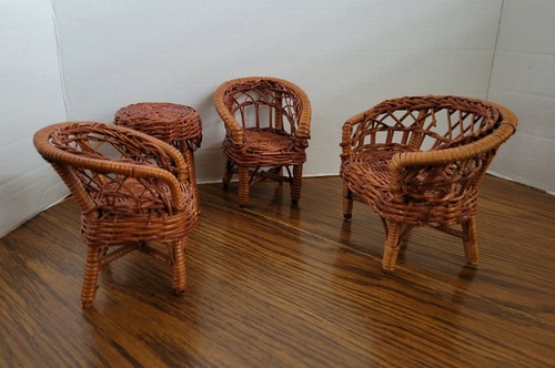 Barbie size brown wicker - barbie,