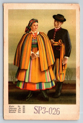 Vintage polish folk costumes - folk,