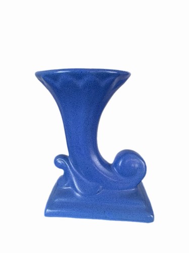 Niloak blue ceramic - ceramic, cornucopia