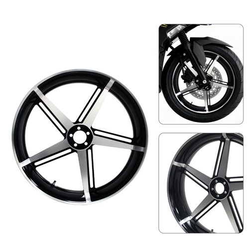 Black front wheel rim - front,