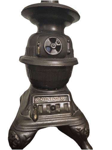 Vintage ceramic potbelly stove - vintage,