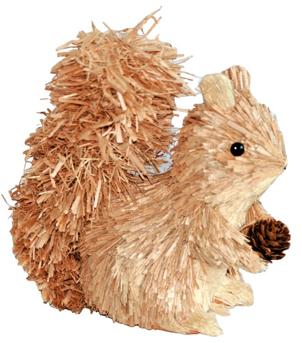 Squirrel figurine natural - squirrel,