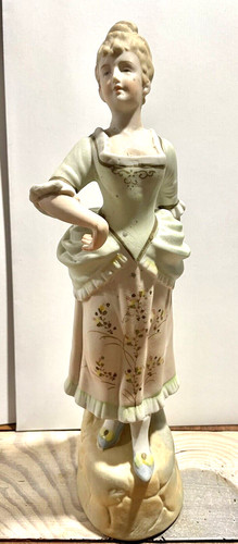 Colonial woman figurine - colonial,