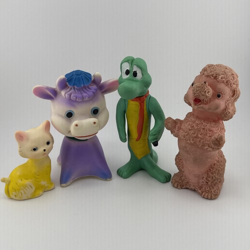 Vtg 1960s pink poodle - 1960s, squeaky