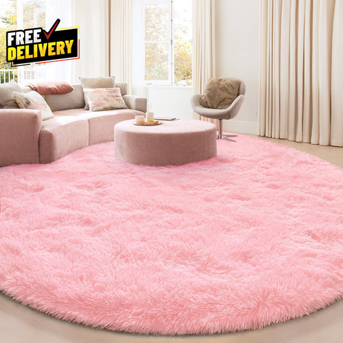 Large round area rug 6x6 - area,