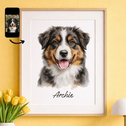 Pet dog paintings from - from, photo