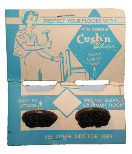 Vintage cush glides - glides©, metal