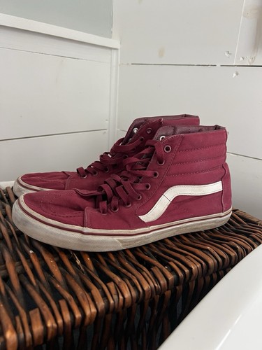 Vans size mens burgundy - 11,