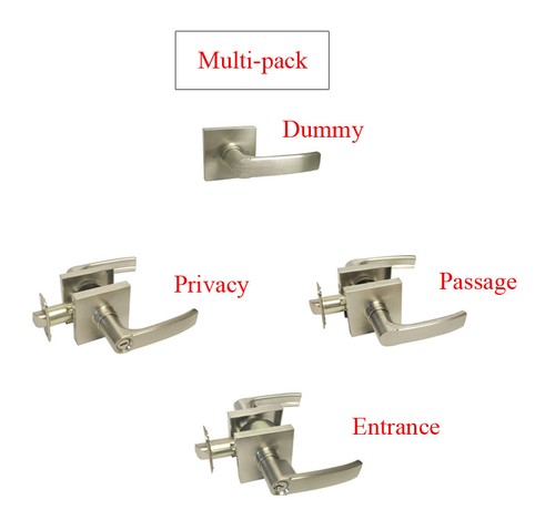 Satin nickel square - satin,