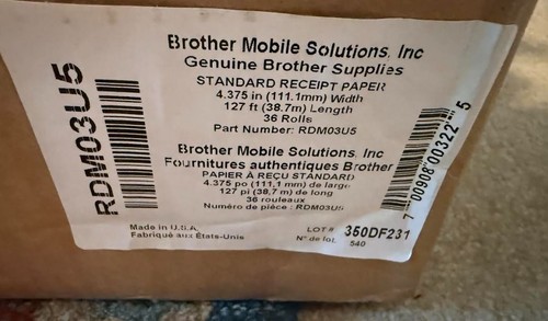 Brother genuine receipt paper - genuine,