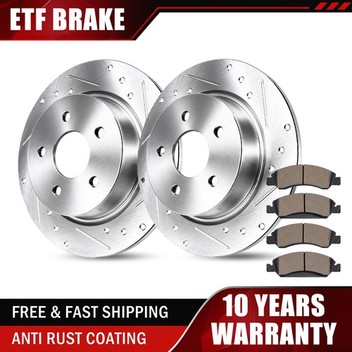 Rear drilled rotors brake - rotors,