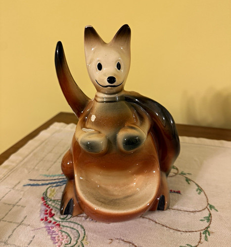 Ceramic kangaroo animal - ceramic,