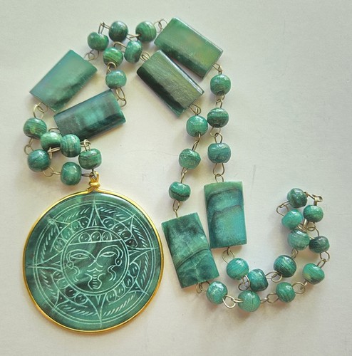 Mexican jade carved - jade, mayan