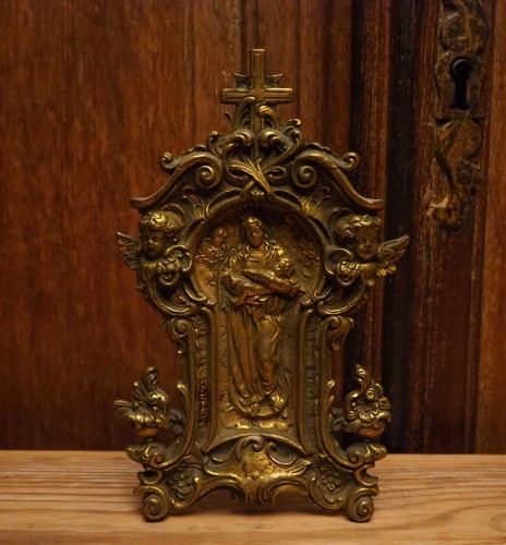 Antique religious bronze brass