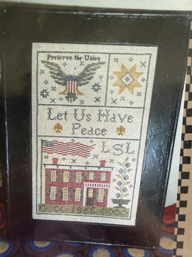 Grant house 1865 sampler cross - grant,