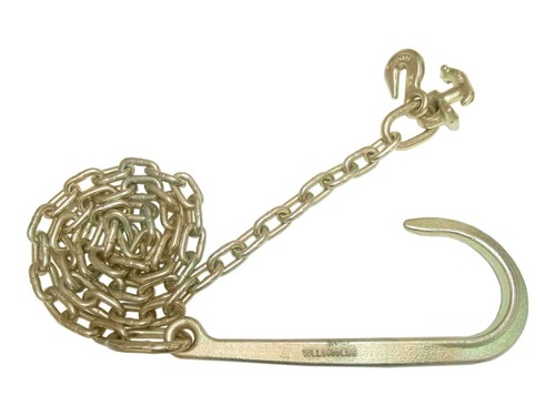Tow chain w r hook - r,