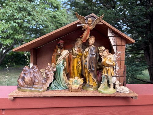 Vtg japan chalkware christmas - vtg,