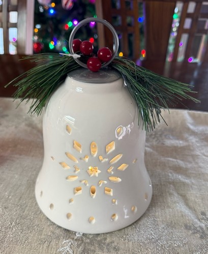 Led ceramic snowflake lantern - snowflake,