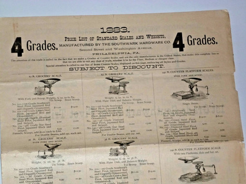 Antique 1880s scale - antique, catalog